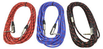 Guitar Lead 6M Braided Straight to Rig 